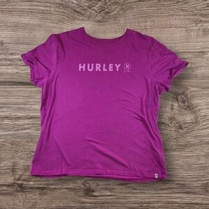 ⭐️Hurley Pink  Short Sleeve Tee With Alogo Size XL